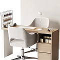 Modern Glossy Nail Bar Interior With Organized Nail Polish Display Shelf And Chairs Table