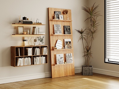 Modern Bookcase Storage Decorative Cabinet model