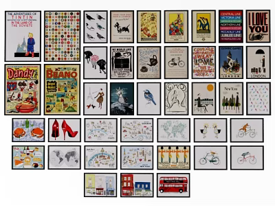 Animal Paintings Collection With Diverse Styles And Adorable Animal Themes For Home Decor 3d model