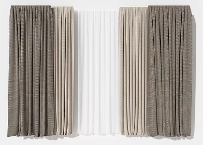 Modern Curtains 3d model