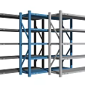 Display Shelves Black Blue White Multiple Layers Sturdy Metal Frame for Storage And
