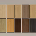 Various Wood Grain Wall Paneling Samples with Different Color Options