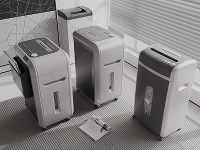 Office Shredders For Document Security And Efficiency 3d model
