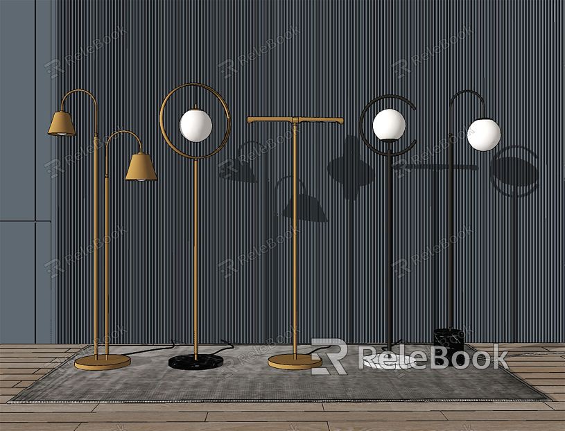 Light Luxury Floor Lamp Floor Lamp Combination model