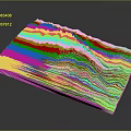Detailed 3D Mountainous Terrain Model With Lush Green Vegetation And Deep Valleys