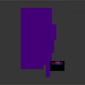 Modern Purple LIGHTSON Vertical Structure With Transparent Glass Panels