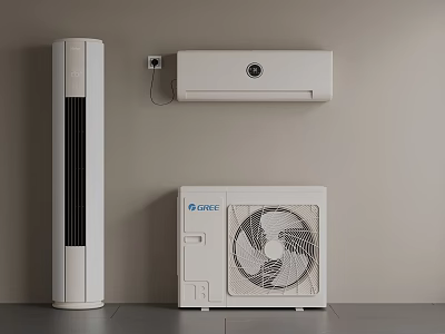 GREE Air Conditioner Air Outlet For Wall Mounted Floor Standing And Outdoor Units 3d model