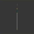 Fantasy Weapon Sword With Silver Blade Green Hilt And Golden Star Shaped Guard