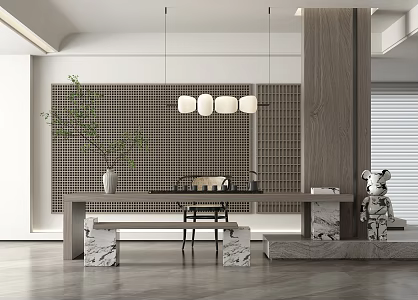 Modern Tea Room 3d model