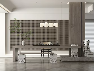 Modern Tea Room 3d model