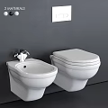 Sleek Modern Wall Mounted White Toilet Design With Ceramic Finish And Clean Lines