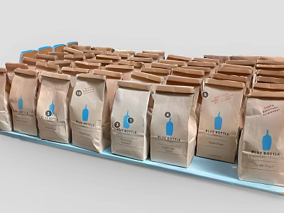 Modern Coffee Bag 3d model