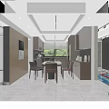 Modern Front Desk Reception Area With Marble Walls Glass Partitions And Elegant Lighting Design