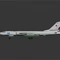 White Body Aircraft Model With Green Engines Tail Number 62 On Shiny Black Surface