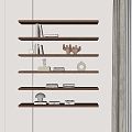 Jewelry Ornaments Combination Storage Rack Books Books 3d model