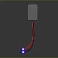 Daily Use Electrical Appliance With Gray Main Body Black Base Red Wire And Blue Plug