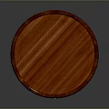 Elegant Mahogany Round Side Table With Carved Legs And Drawer Knob