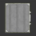 Durable Metal Equipment Case With Hard Shell Carrying Handle Secure Latches And Top Stripe Design