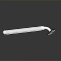 Modern Stainless Steel Safety Razor With Ergonomic Metal Handle And Sharp Blade