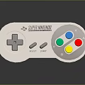 Modern Gamepad Wireless Gamepad Game Console Accessories Handle 3d model