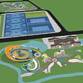 Park Landscape Design With Sports Courts Playground Green Spaces And Walking Trails