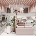 Stylish Maternity And Baby Store In Shopping Mall With Adorable Star Shaped Ceiling Lighting