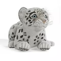Cute Snow Leopard Plush Toy With Spots And Soft Fur 3d model