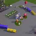 Vibrant Youth Hot Air Balloon Festival Featuring Colorful Balloons And Decorative Arches