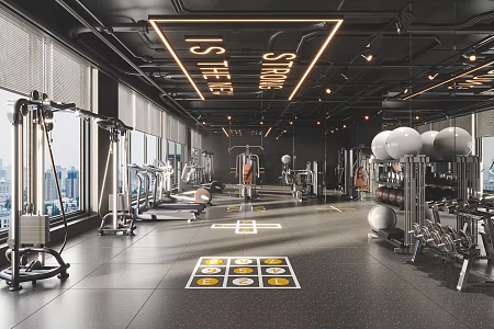 Modern Gym 3d model