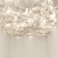 Modern Special-Shaped Ceiling Special-Shaped Corrugated Ceiling Wave Ceiling Paper Ceiling Random Curled Kraft Paper Ceiling French Textured Paper 3d model