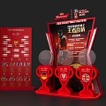 2023 Chinese Football Association Cup Championship Display With Road to Kings Trophies And Rack