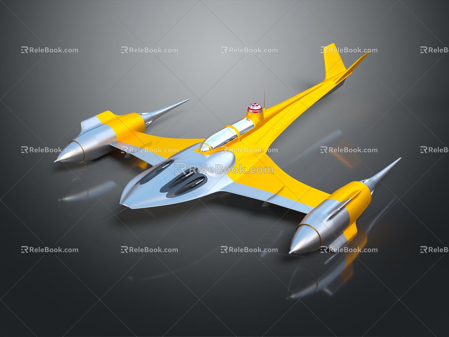 Modern aircraft spacecraft spacecraft spacecraft spacecraft 3d model