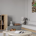 Modern Living Dining Room Interior With Open Concept Sofa Dining Table And Large Windows