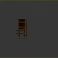 Wooden Multi Level Platform Structure With Sloped Ramp And Pillar Supports