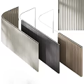 Modern Design Pleated Curtains In Beige Grey And Brown Colors For Home Interior