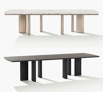 Poliform ADRIEN Dining Table Minimalist Dining Table 3d model