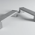 Modern Landscape Seats With Metal Hollow Base And Sleek Design For Outdoor Areas