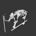 Prehistoric Game Film Character Elephant Skeleton Model With 3 Meters Height