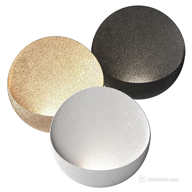 Stylish Wall Lamps with Gold Black and Silver Finishes for Modern Interior Decor 3d model 