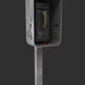 Rusty Public Phone Booth With Rotary Dial And Classic Design For Mobile Digital Users