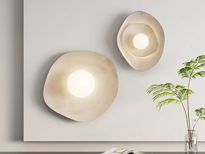 Modern Wall Lamps With Unique Irregular Shape And Warm Light For Home Decor 3d model