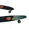 Colorful Skateboards With Green Wheels And Sun Cloud Graphic Designs For Sports
