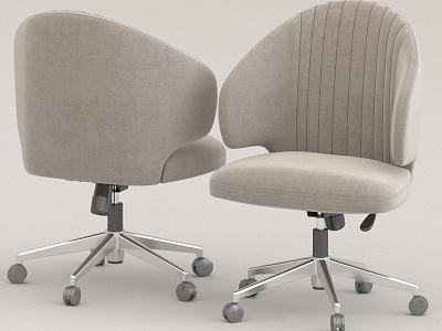 Leather Office Chair Boss Chair 3d model