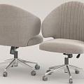 Leather Office Chair Boss Chair 3d model