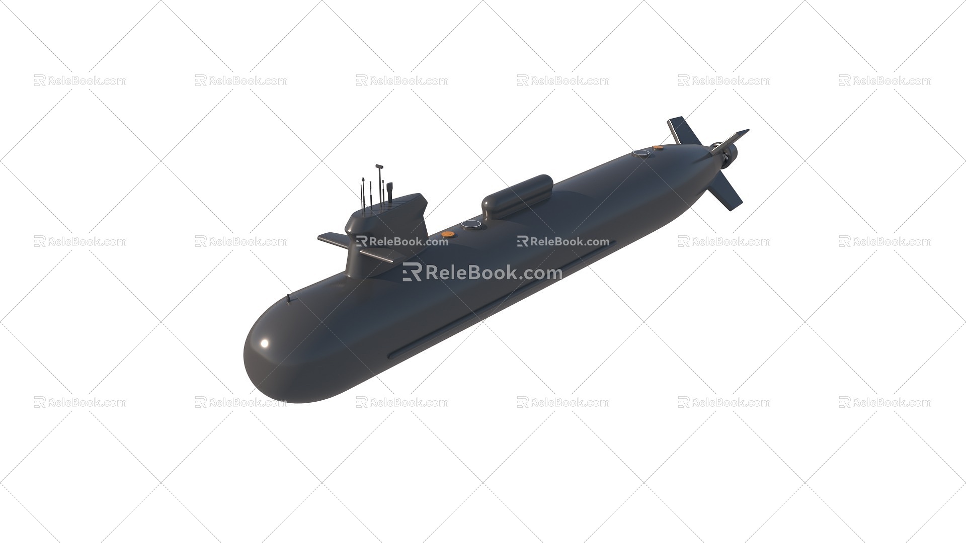 Type 095 nuclear submarine 3d model