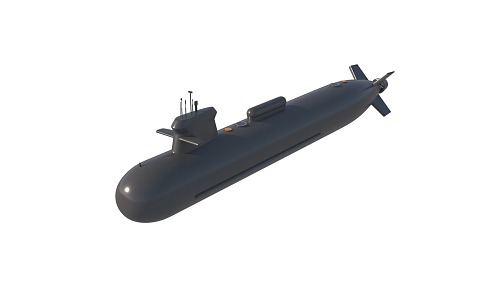 Type 095 nuclear submarine 3d model