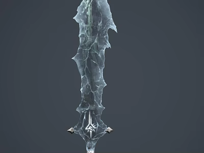 Ice Blade Ice Knife Ice Sword Cold Weapon Science Fiction Weapon Ice and Snow Weapon Ice and Snow Blade 3d model