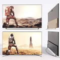 Modern TV Display 3d model