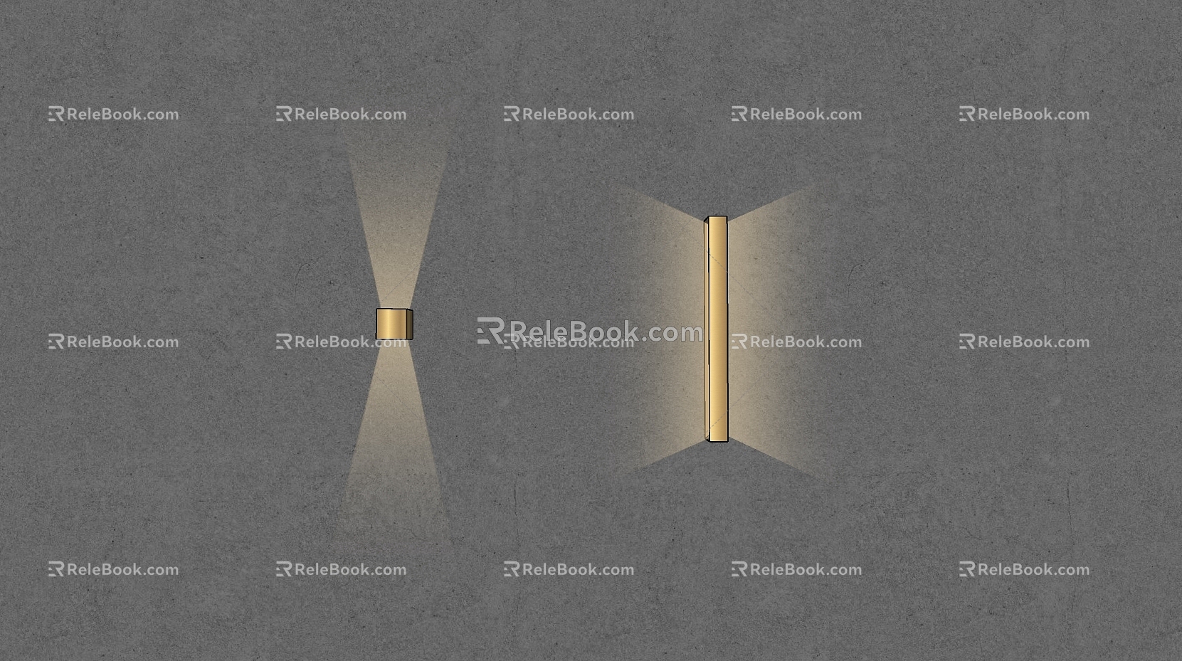 Modern wall lamp metal light strip model