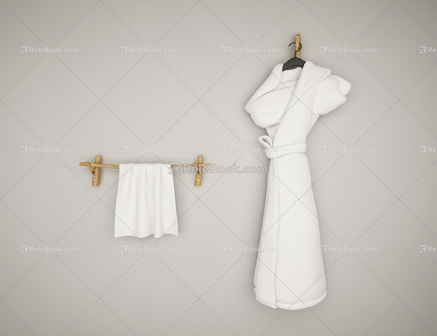 Modern towel 3d model